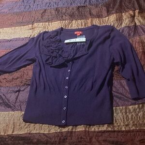 Elle Purple Women's Cardigan